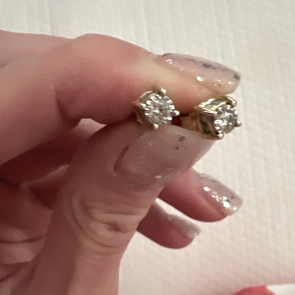 Diamond earrings (purchased from macys)